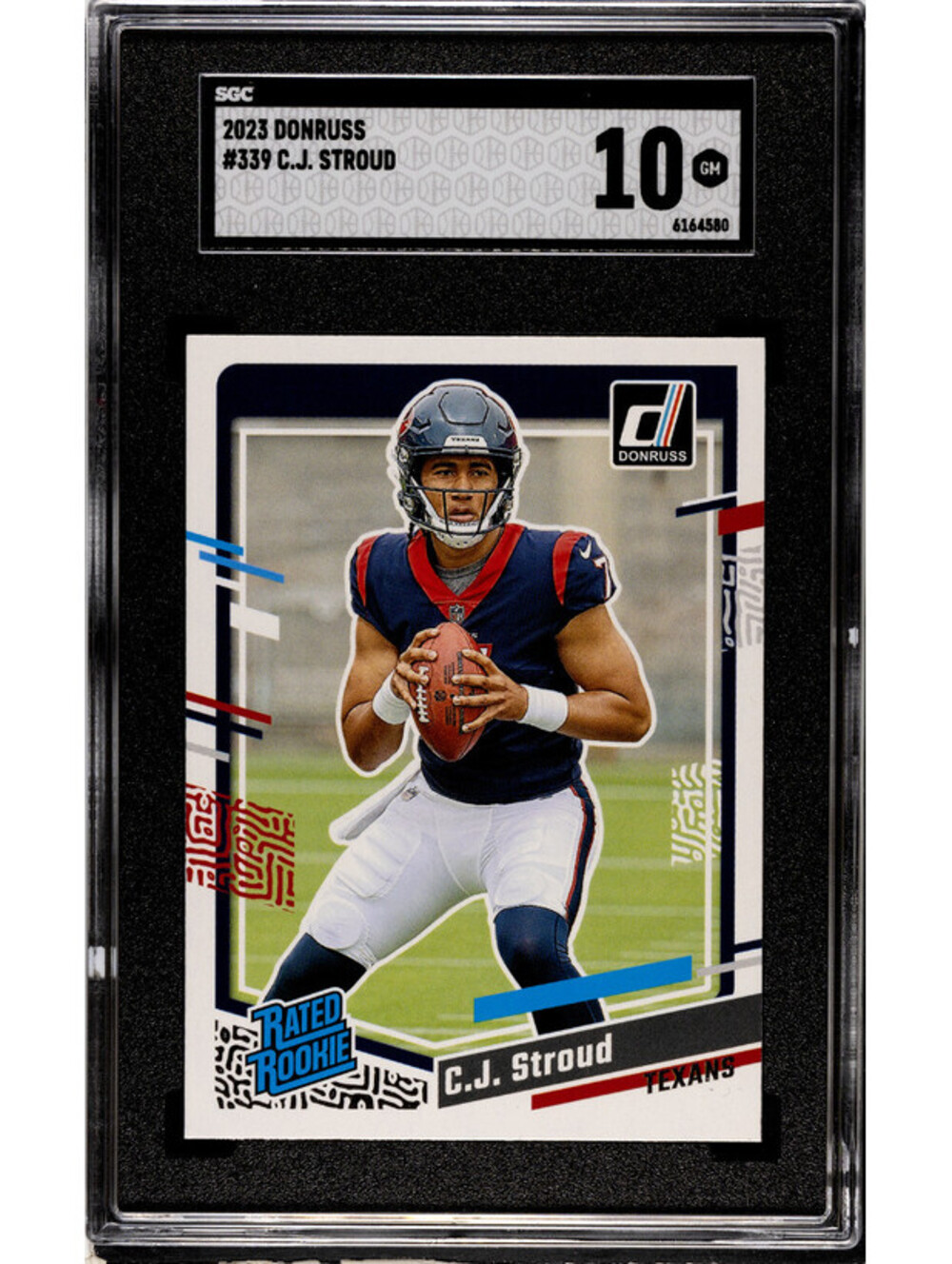 C.J. Stroud 2023 Donruss Rated Rookie #339 SGC 10 Gem Mint Houston Texans